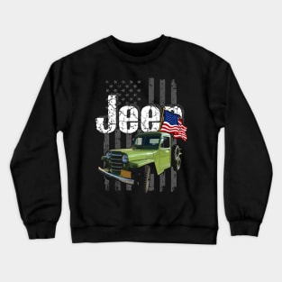 Willys-Overland Truck Jeepcar JEEP Flag Crewneck Sweatshirt